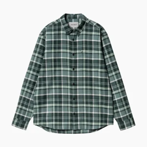 Camisa  L/S Fendrick Shirt - deep lagoon