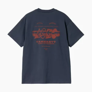 Camiseta  S/S Runaway - blue / vermillion