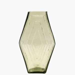 Jarrón Infinite Hexagon - smokey green
