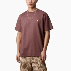 Camiseta S/S Chase - dusty pink / gold