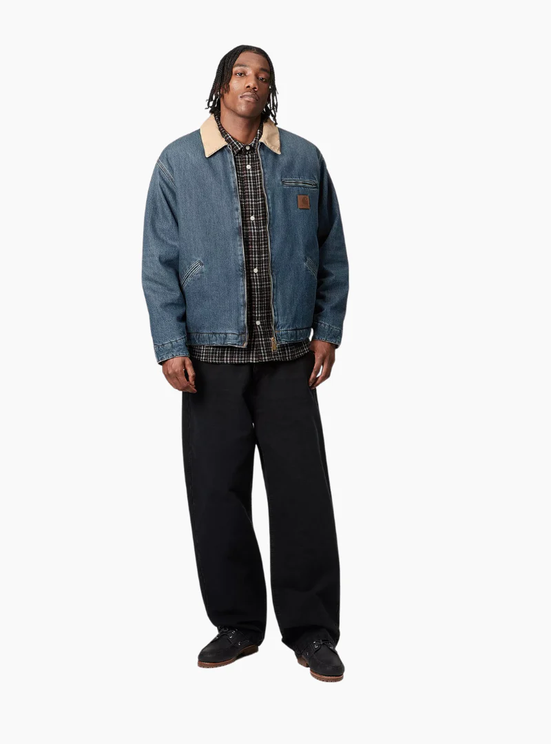 Cazadora OG Detroit - blue / dusty h. brown (worn used wash) - Imagen 4