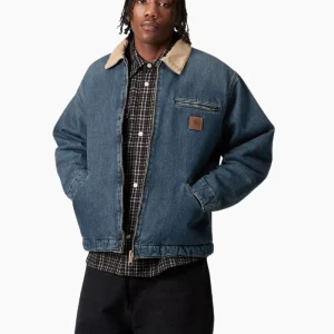 Cazadora OG Detroit - blue / dusty h. brown (worn used wash)