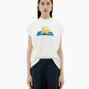 Camiseta Yogui Animal Volta - white