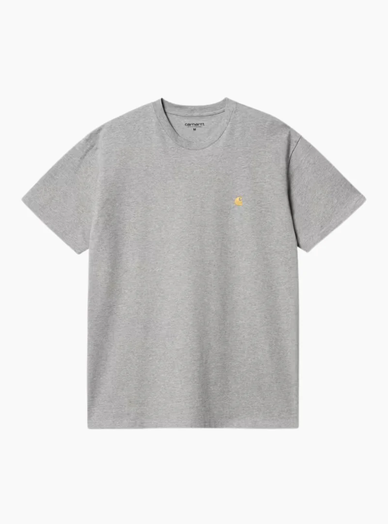 Camiseta S/S Chase - grey heather / gold - Imagen 4