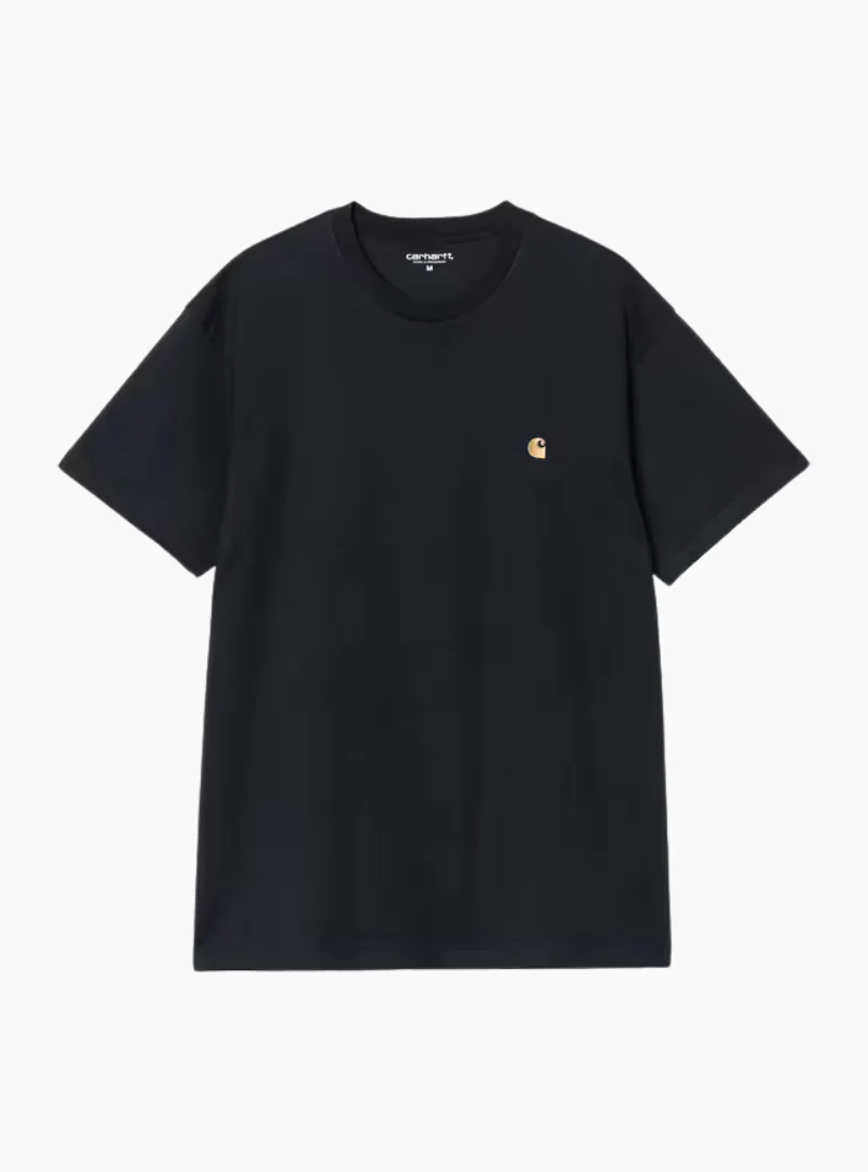 Camiseta S/S Chase - dark navy / gold - Imagen 4