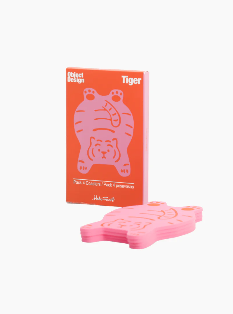 Set Posavasos Tigre Rosa - (4 uds) - Imagen 3