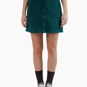 Falda Mini de Pana Verde