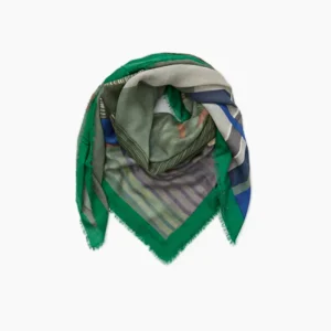 FULAR LINEN GRAPH WOOL - GREEN