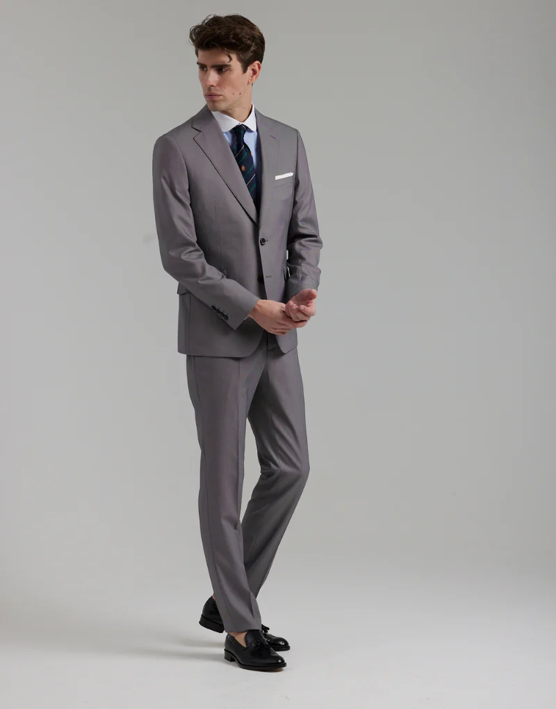 Traje ojo de perdiz gris - Imagen 7