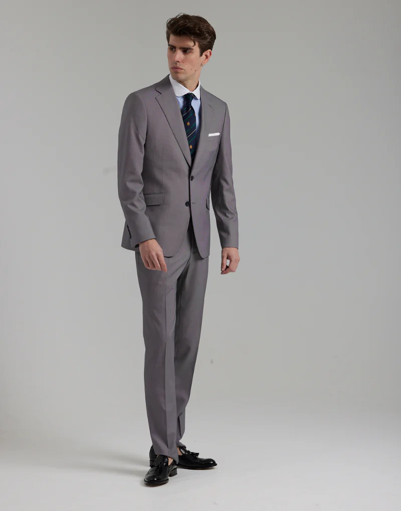 Traje ojo de perdiz gris - Imagen 8