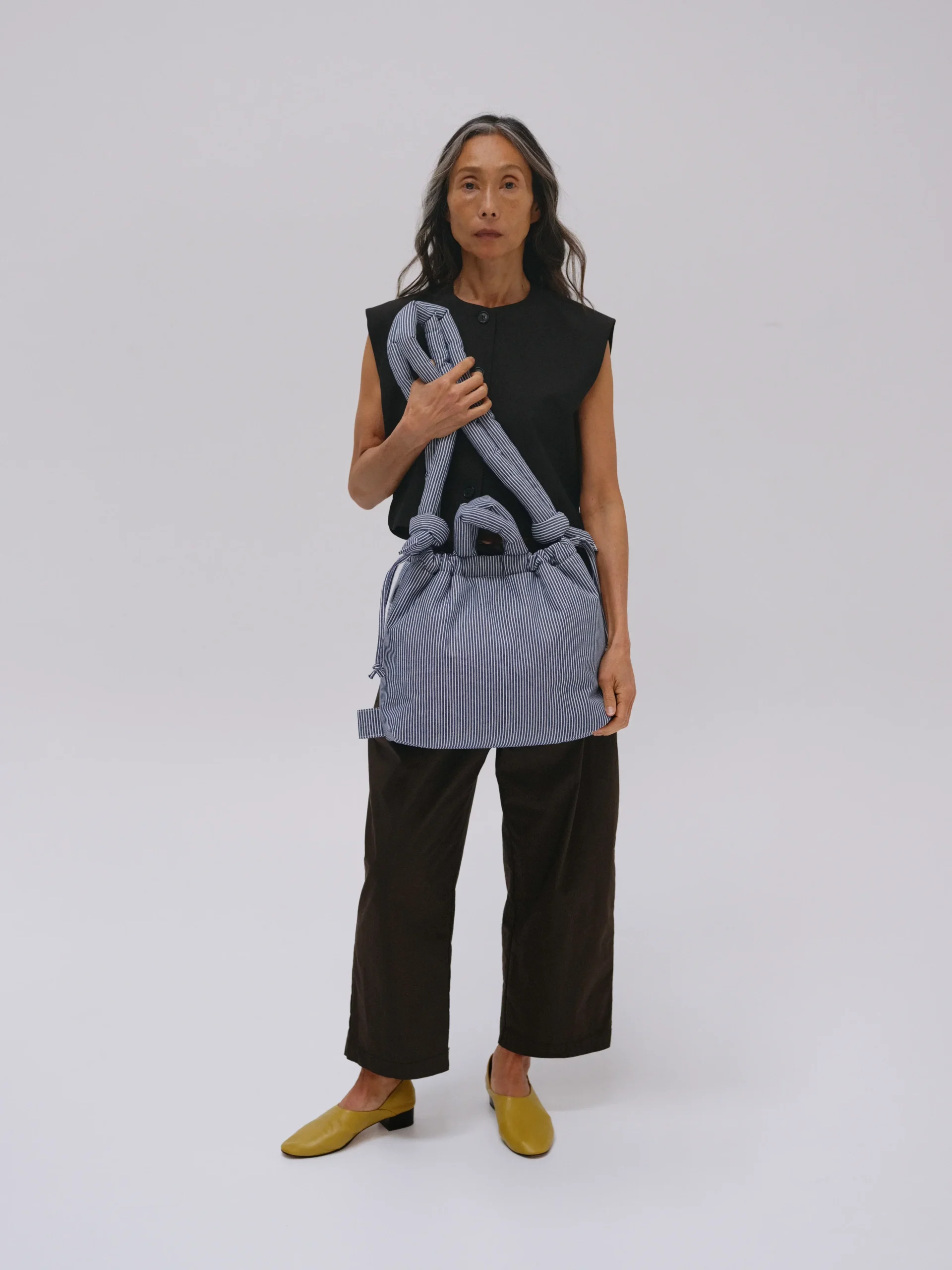Ona soft bag - Cotton Navy stripe (limited) - Imagen 3