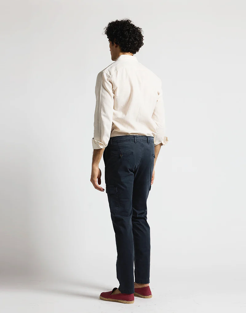 Pantalón cargo basic azul marino - Imagen 5