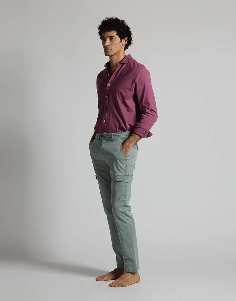Pantalón cargo basic khaki - Imagen 4