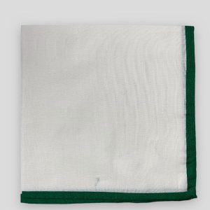 Pañuelo liso algodón filo verde