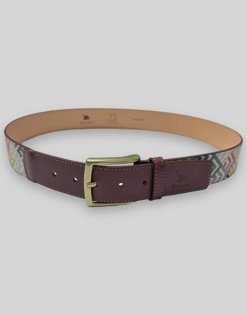 Cinturón étnico picos multicolor - Imagen 3