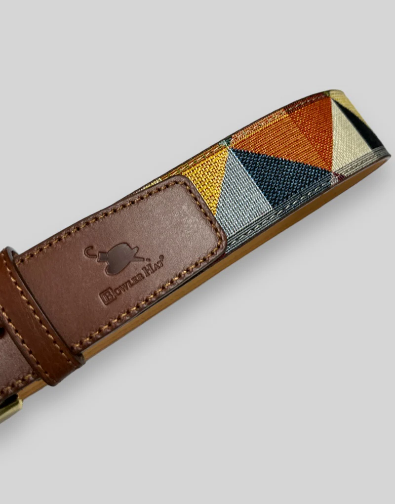 Cinturón étnico piramide multicolor - Imagen 4