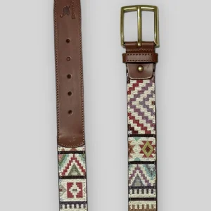 Cinturón étnico beige