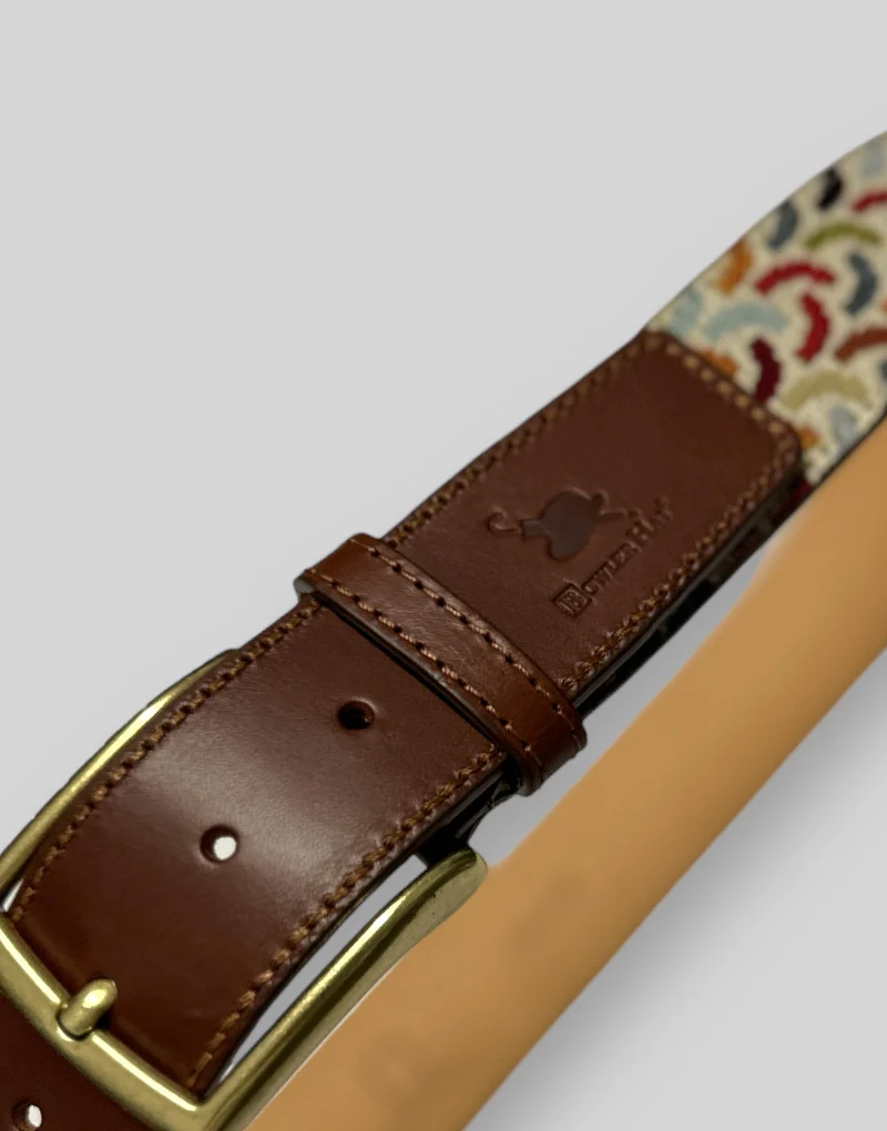 Cinturón étnico zig zag multicolor - Imagen 3