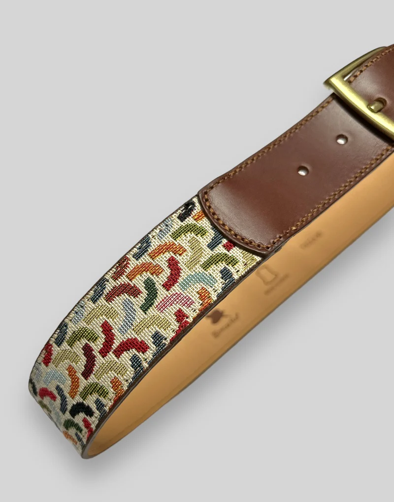 Cinturón étnico zig zag multicolor - Imagen 4