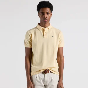 New polo cotton lavado amarillo