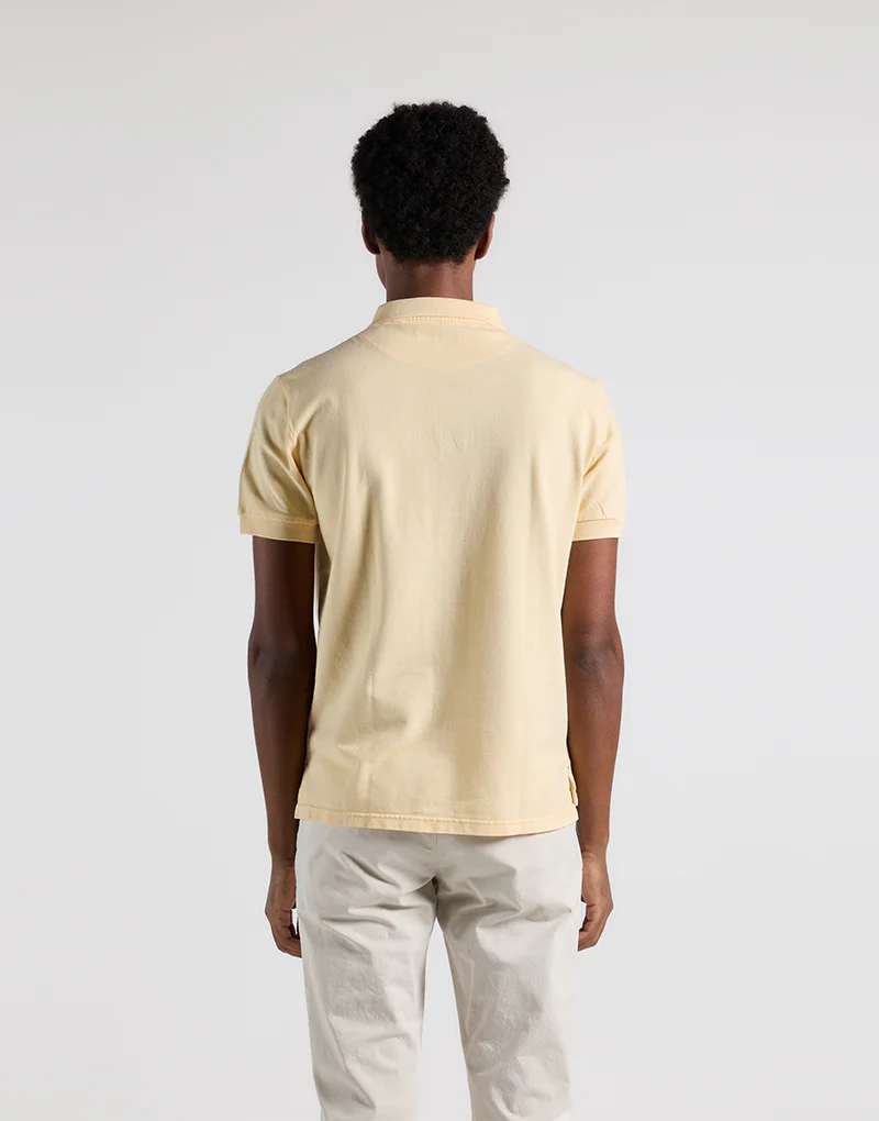 New polo cotton lavado amarillo - Imagen 3