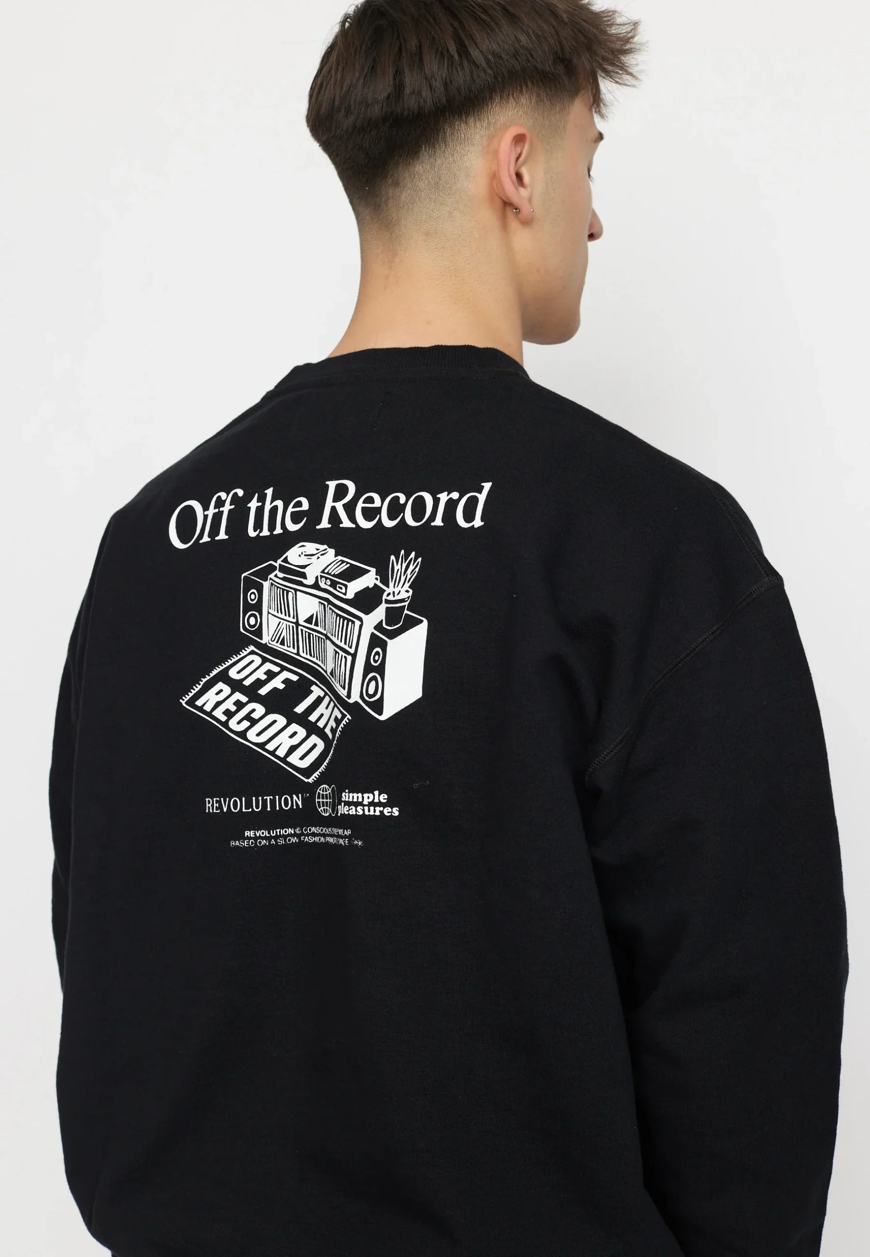Sudadera Printed Rec - black - Imagen 3