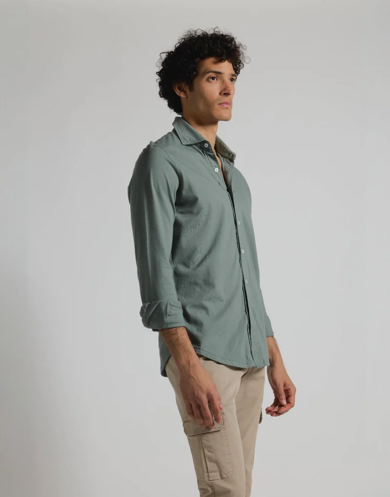 Camisa de punto khaki - Imagen 3