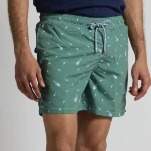 Bañador raspas verde