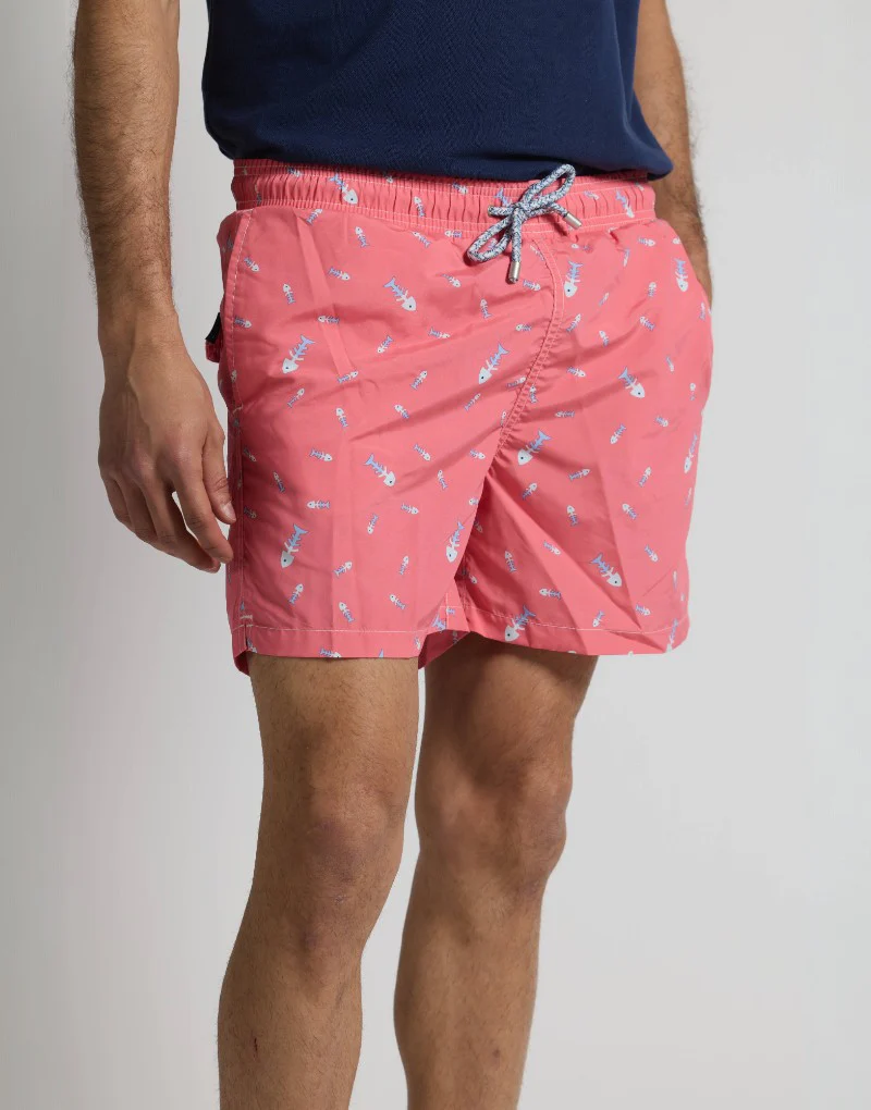 Bañador raspas coral