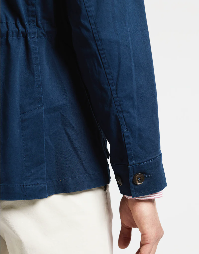 Sahariana algodón azul marino - Imagen 6