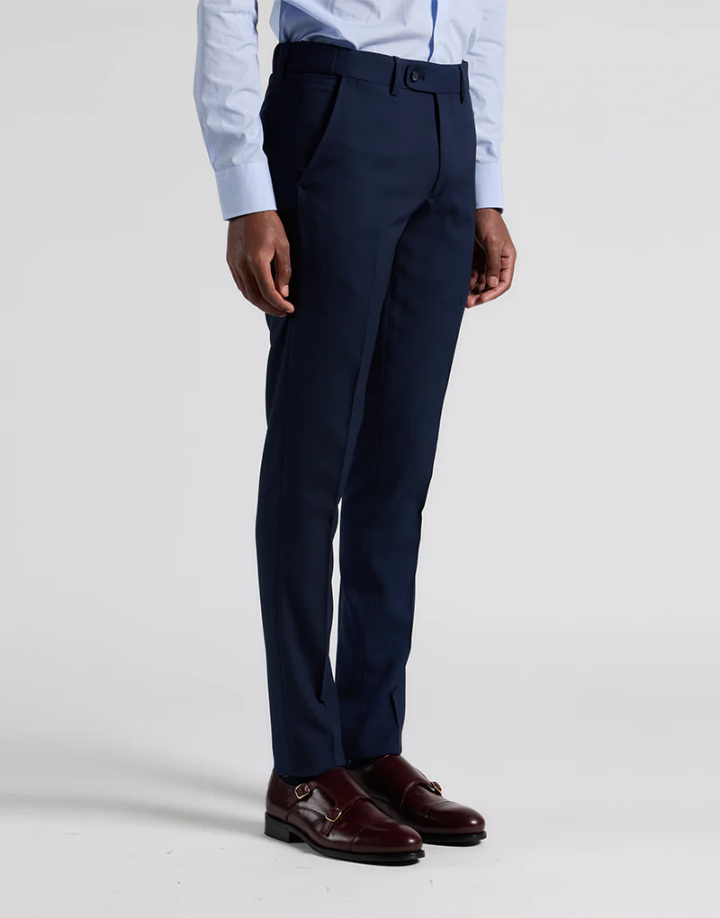 Traje ojo perdiz azul marino - Imagen 5