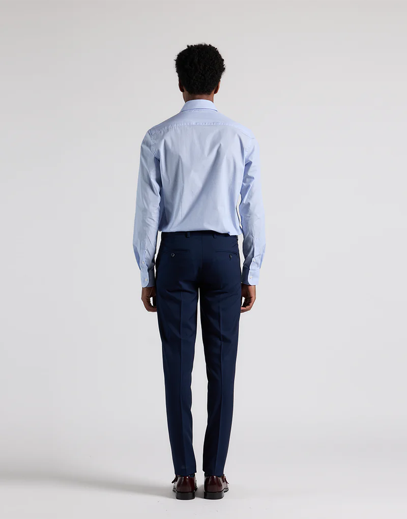 Traje ojo perdiz azul marino - Imagen 6