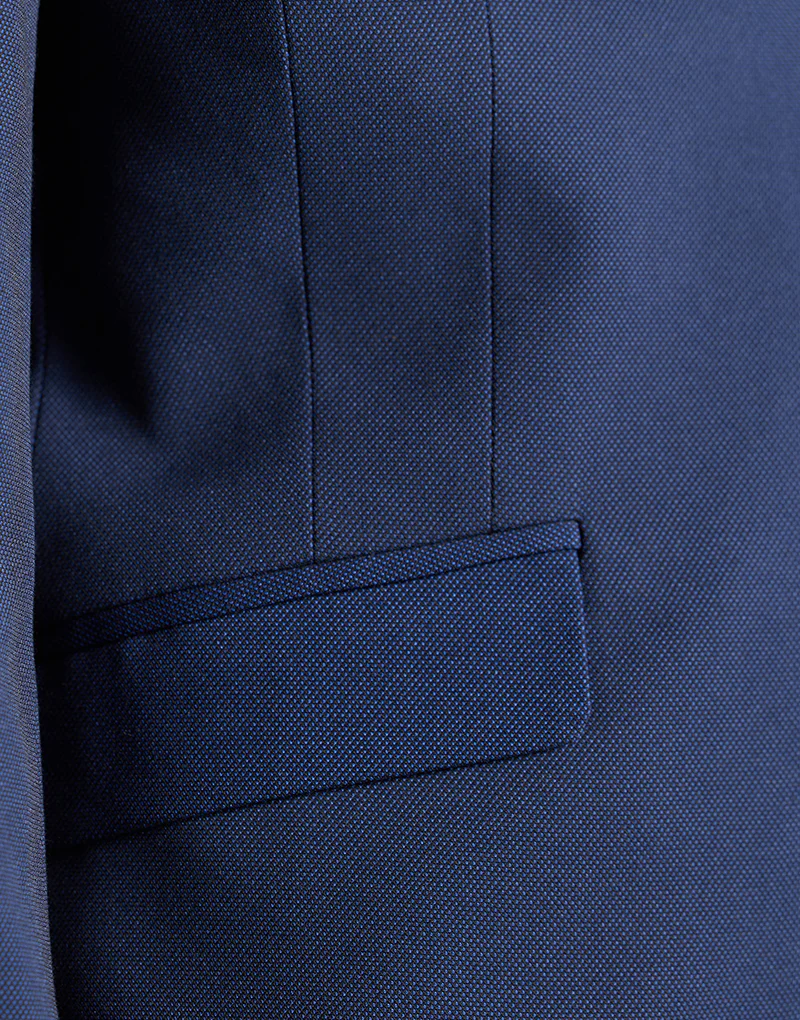 Traje ojo perdiz azul marino - Imagen 8