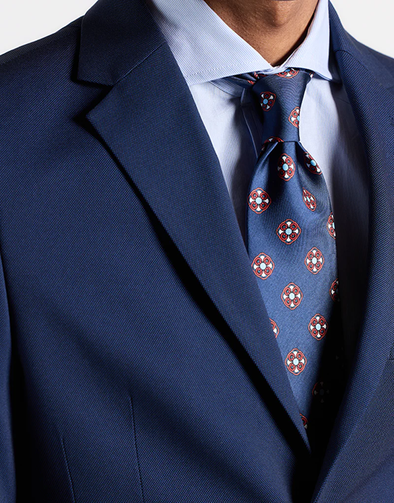 Traje ojo perdiz azul marino - Imagen 9