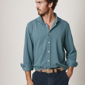 The Cotton Camisa Azul Covas