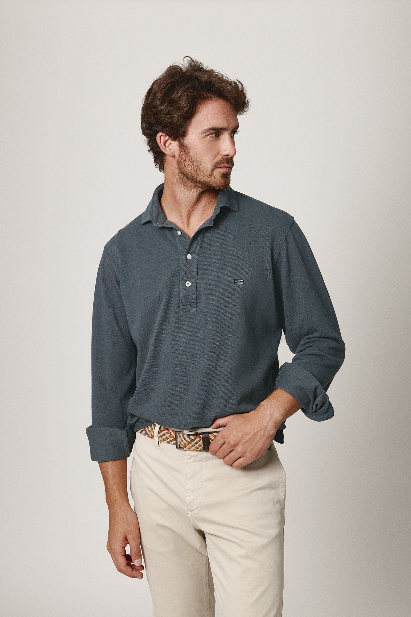 The Cotton Polera Gris Marengo