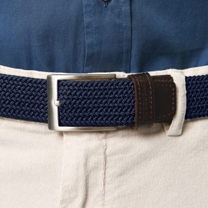 The Belt Trenzado Azul Marino