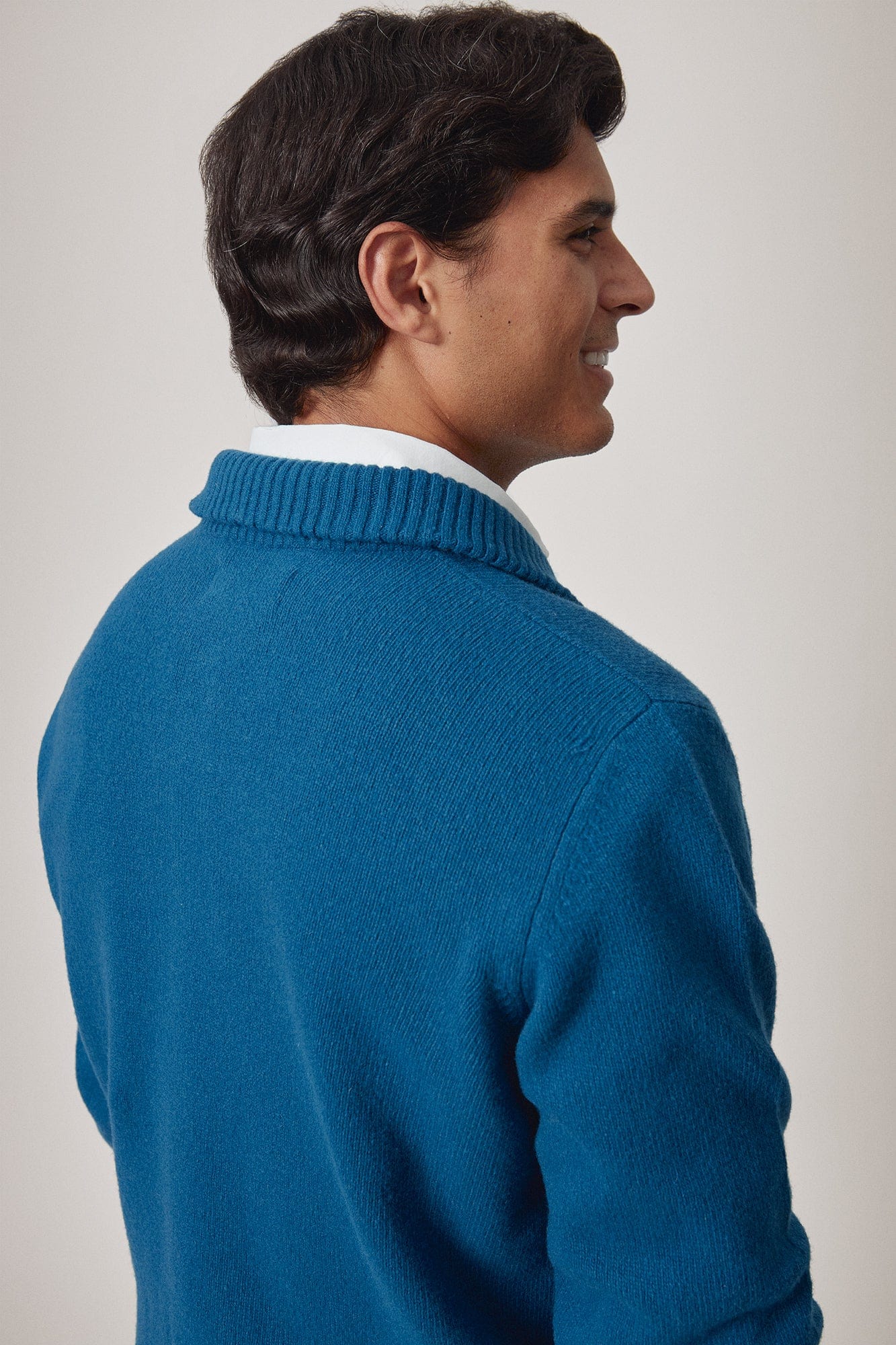 The Lambswool Halfzip Oceano - Imagen 4