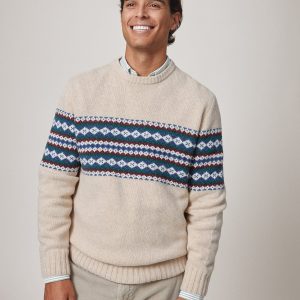 The Lambswool Jacquard Beige