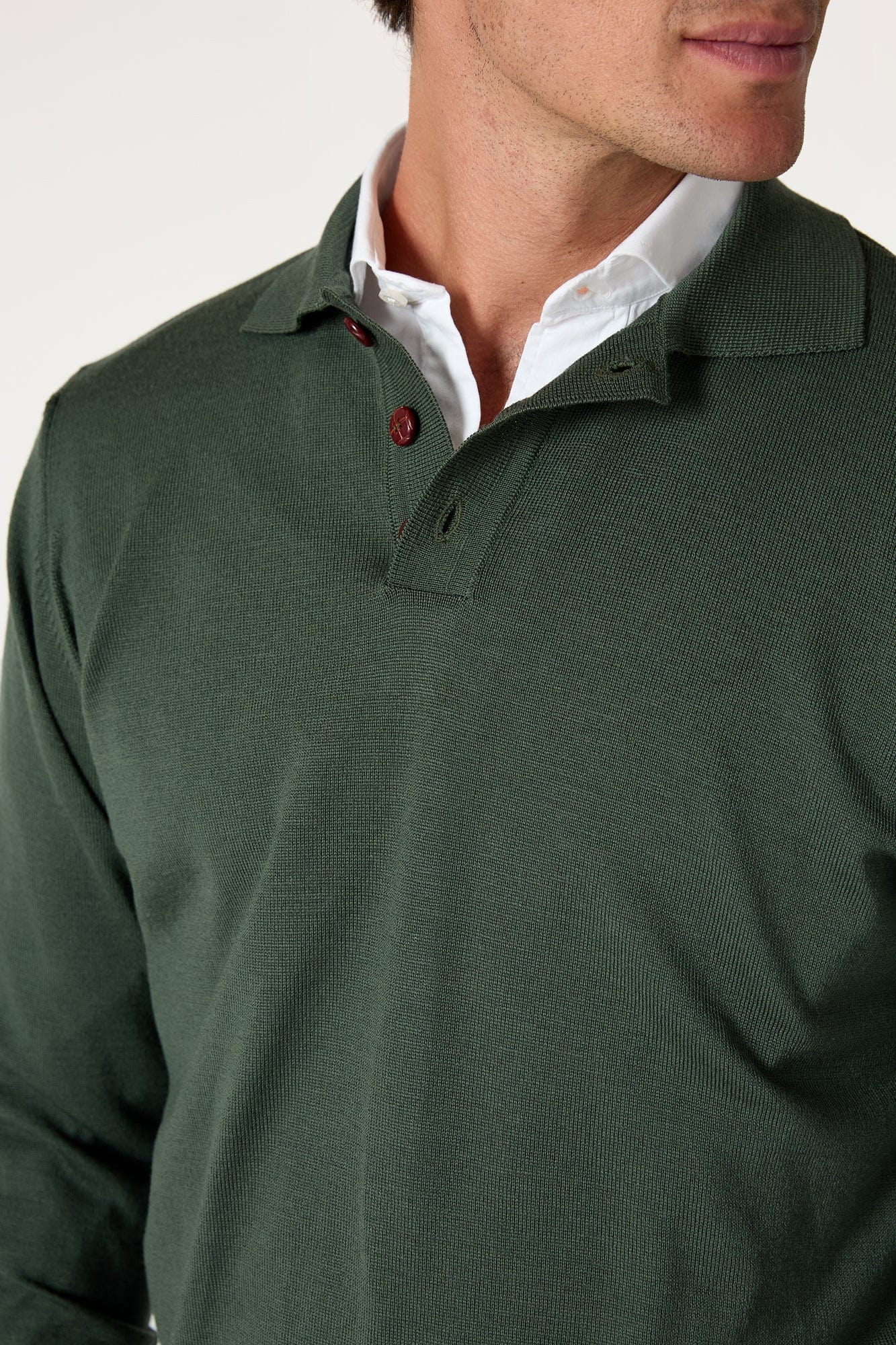 The Jersey Merino Polo Verde Santander - Imagen 3