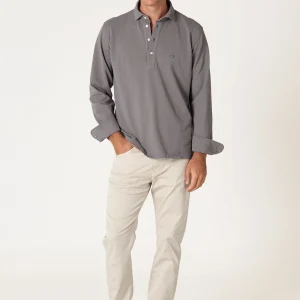 The Cotton Polera Gris Cuenca