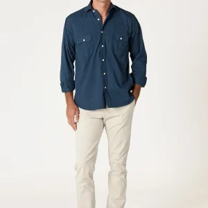 The Sarga Doble Bolsillo Azul Marino