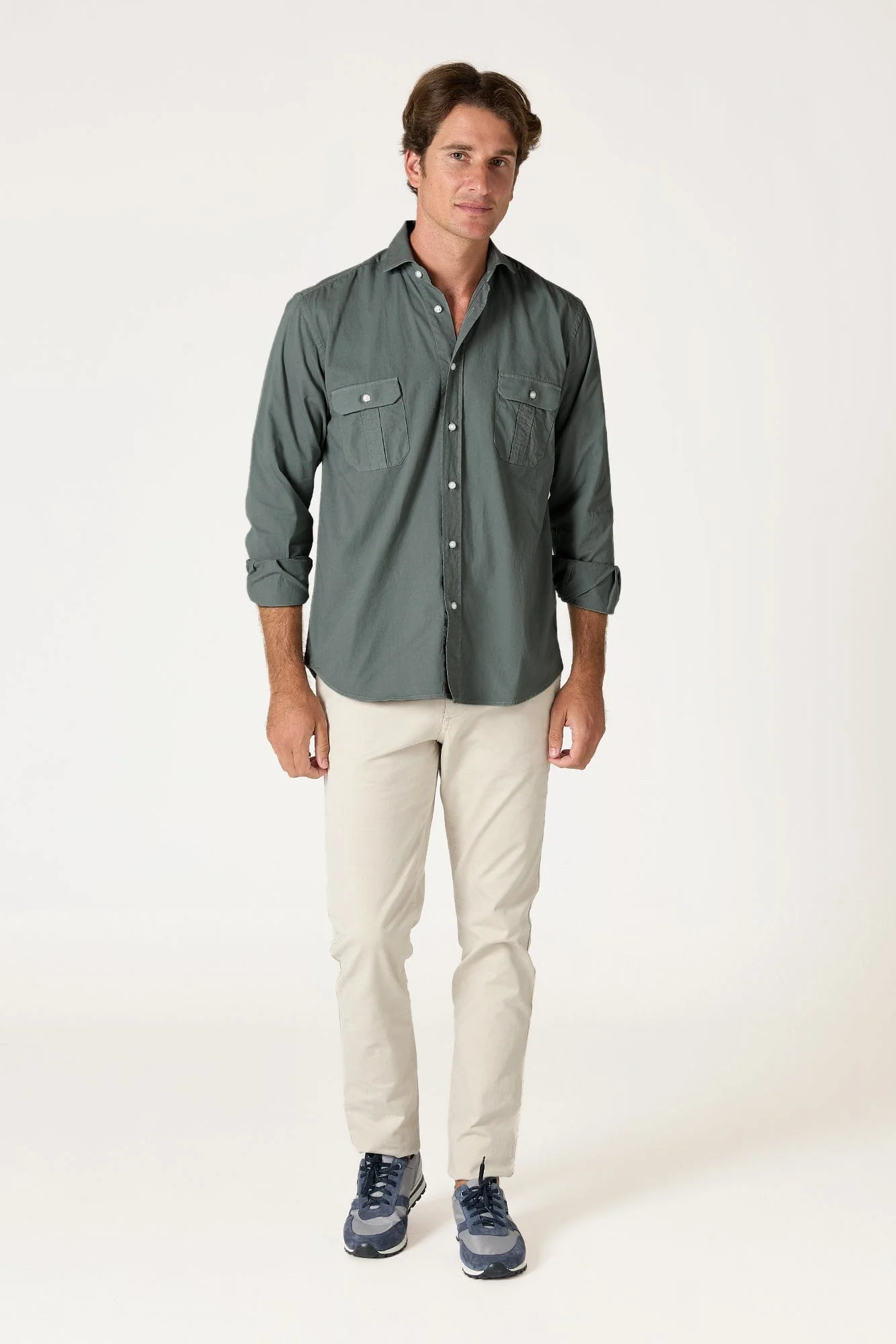 The Sarga Doble Bolsillo Gris Palencia