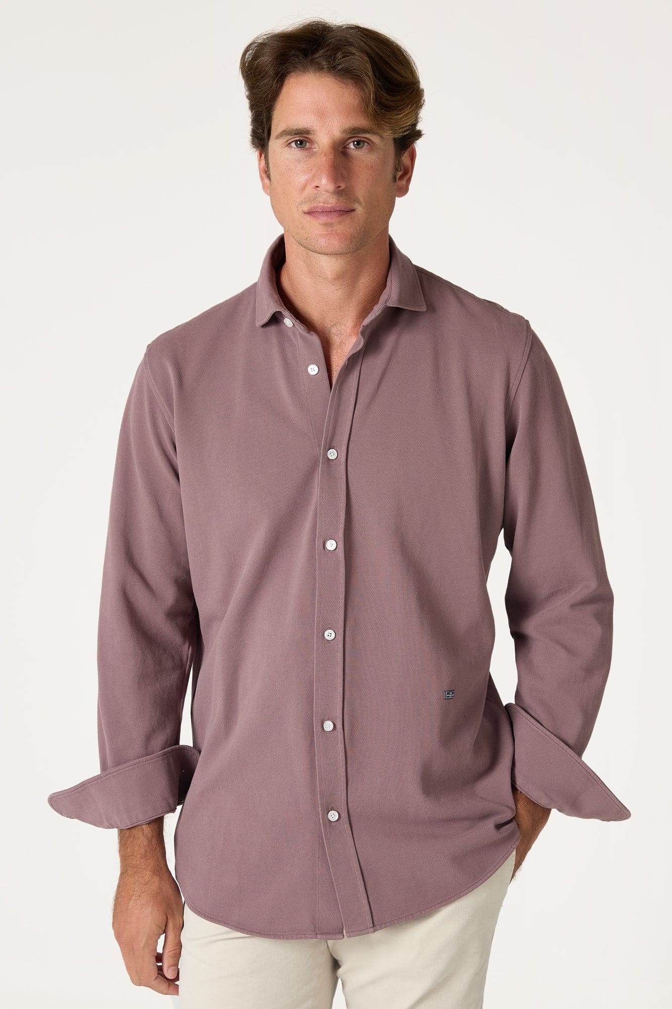 The Cotton Camisa Morado Ribera - Imagen 3