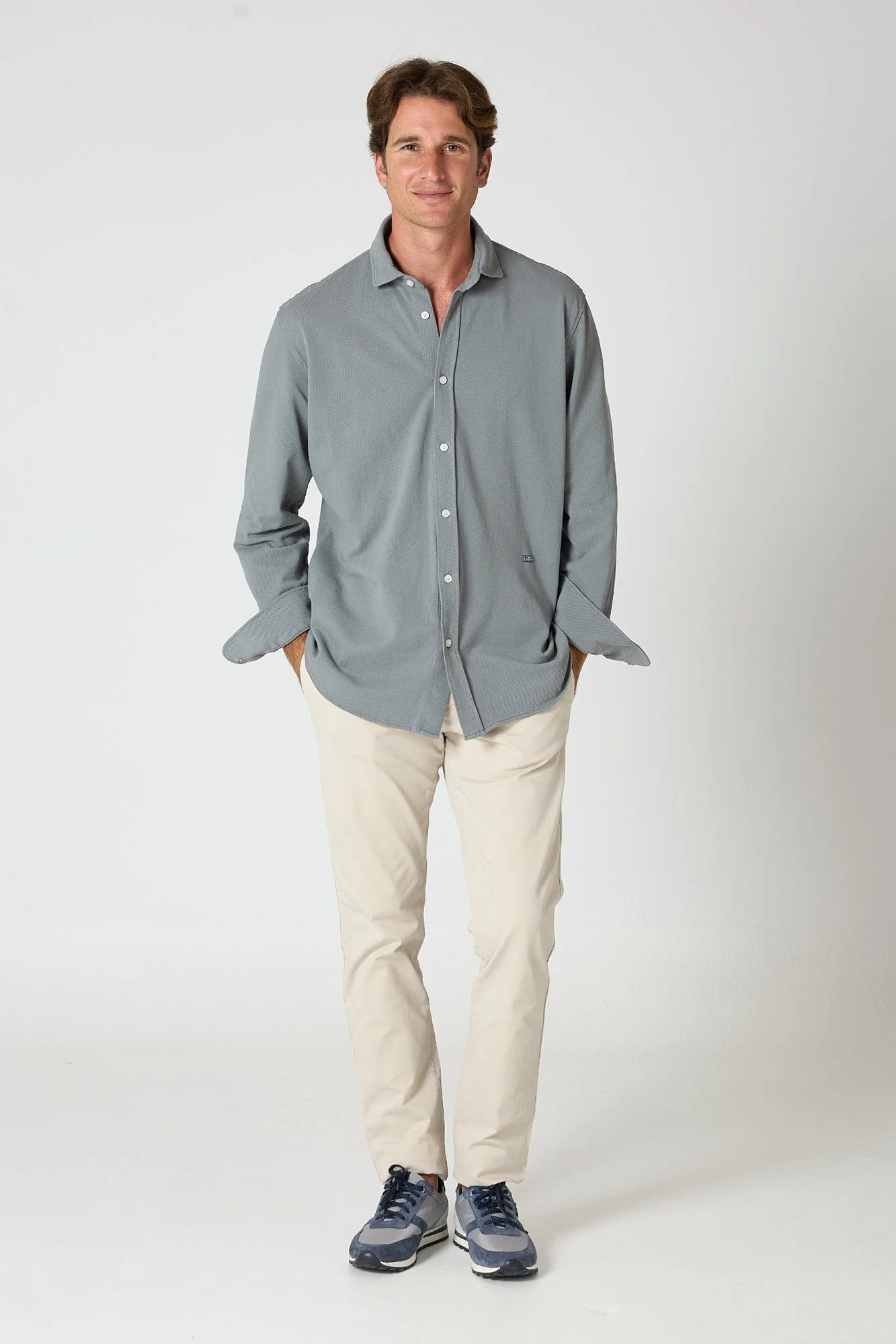 The Cotton Camisa Azul Pamplona