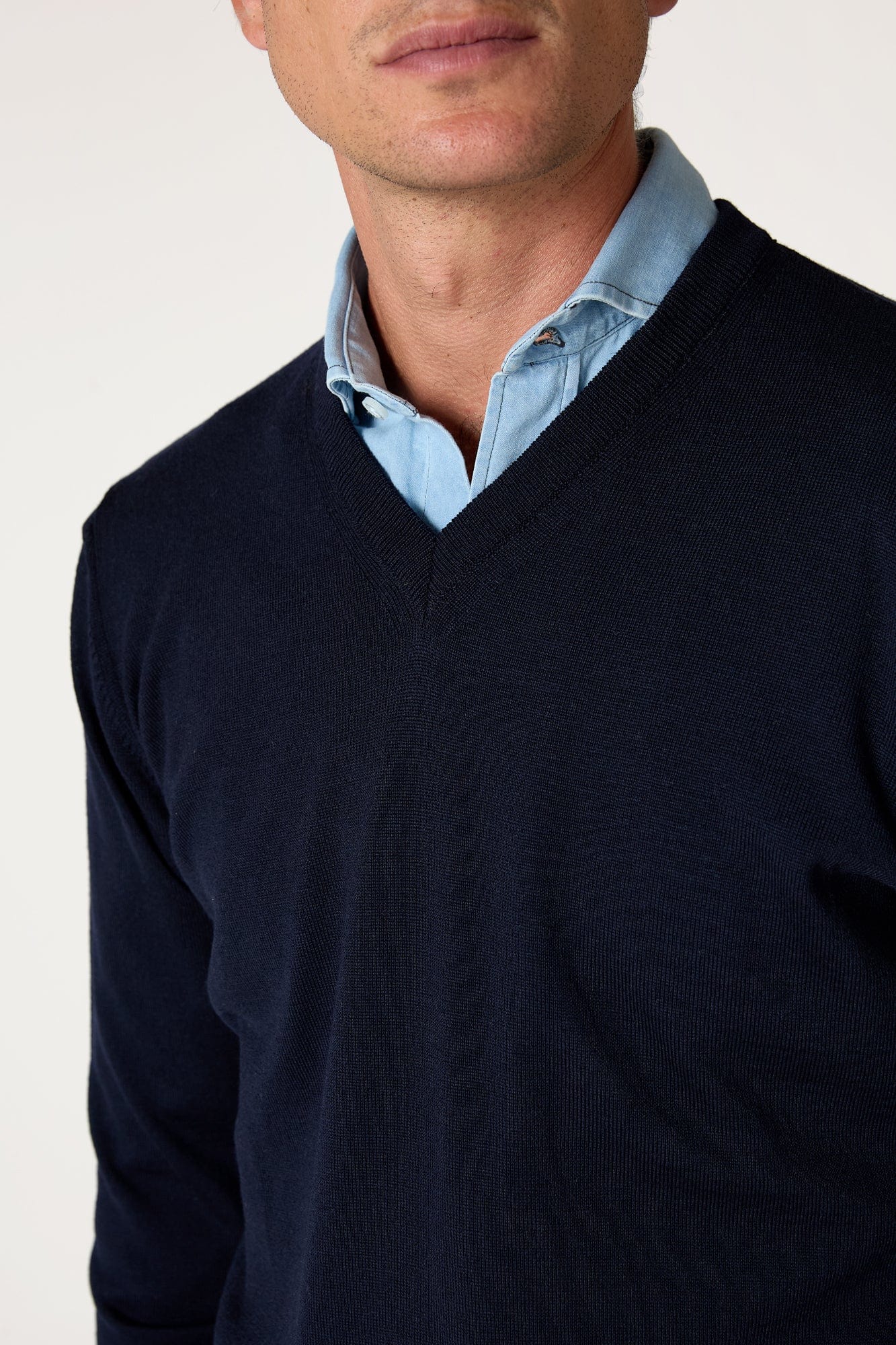 The Jersey Merino Pico Azul Marino - Imagen 4