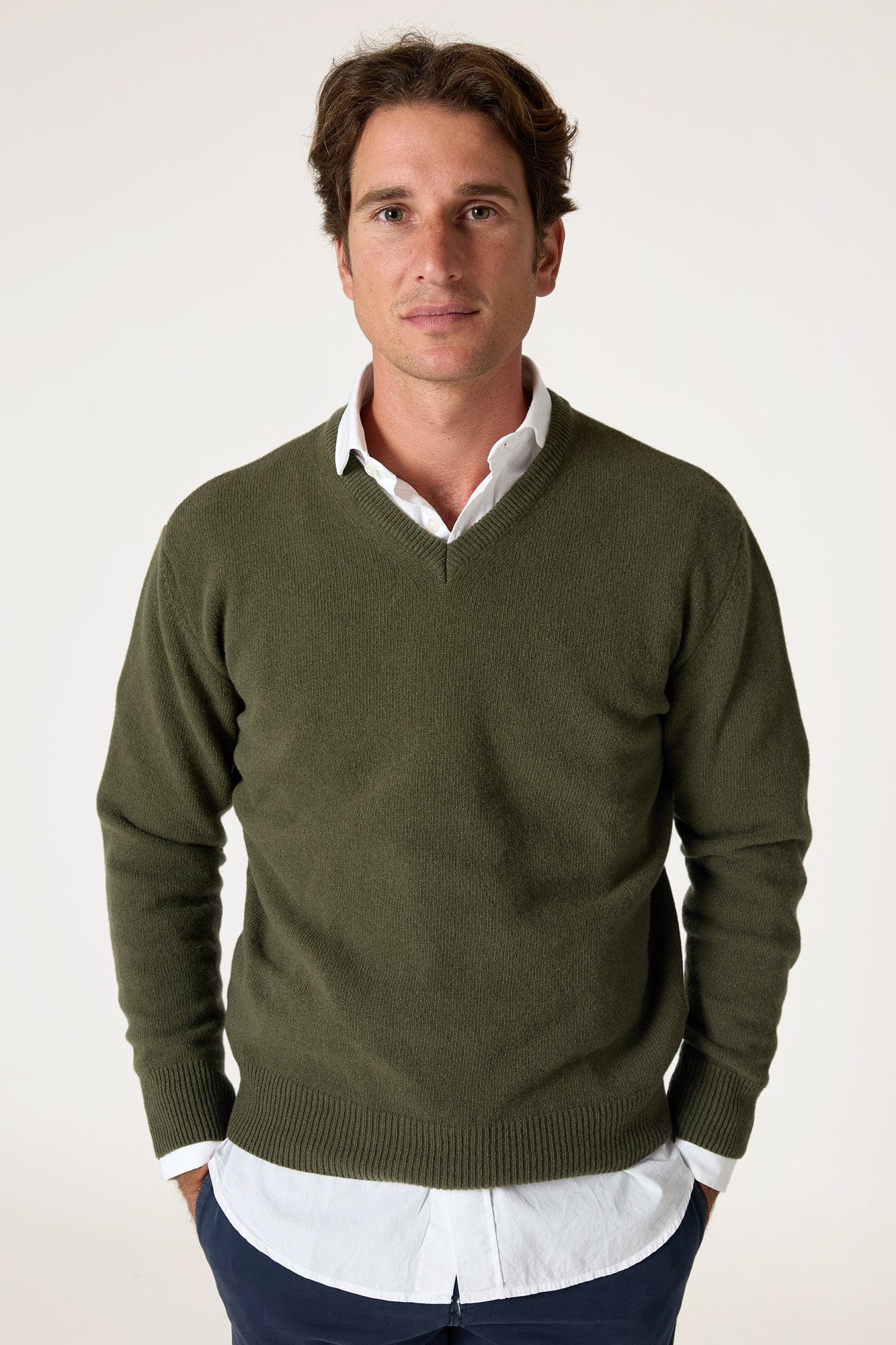 The Lambswool Pico Verde Oliva - Imagen 3
