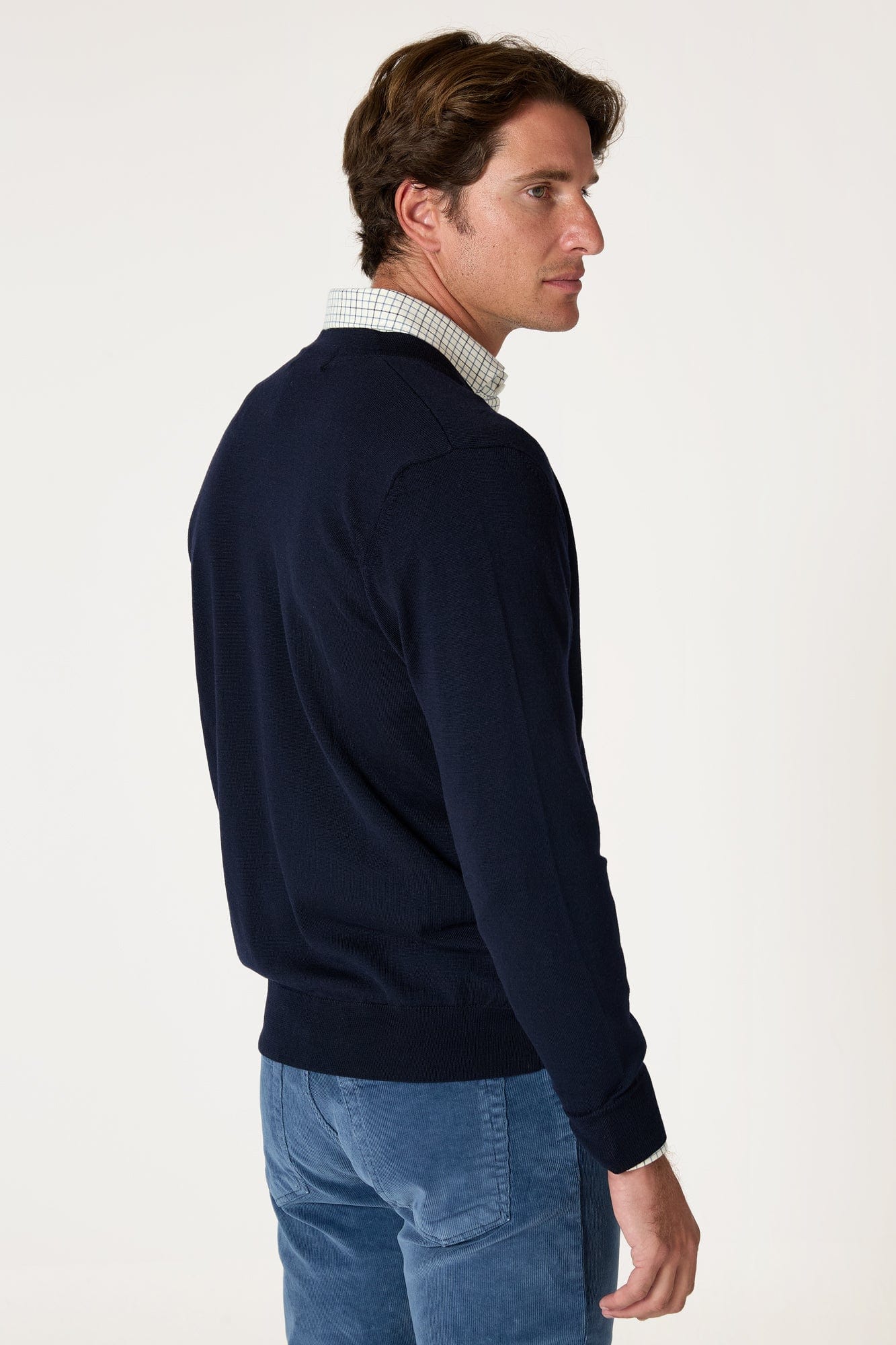 The Cardigan Merino Azul Marino - Imagen 3