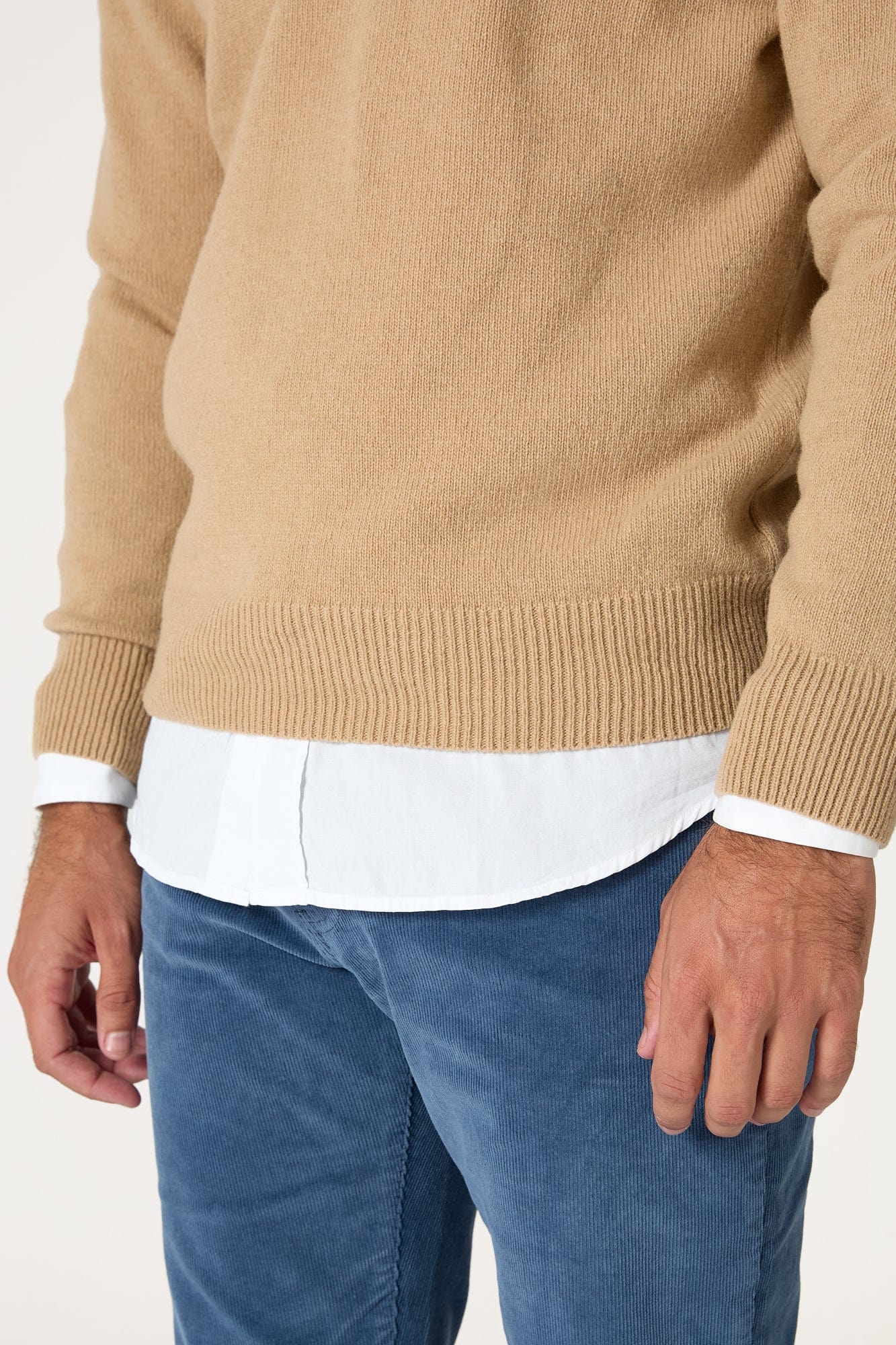 The Lambswool Halfzip Beige Seimeira - Imagen 3