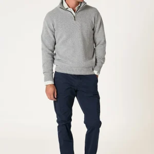 The Lambswool Halfzip Gris Huesca